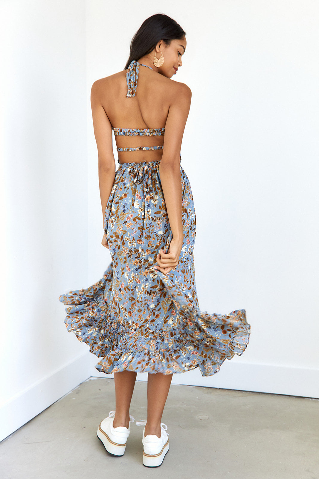 Cherel Floral Midi Dress