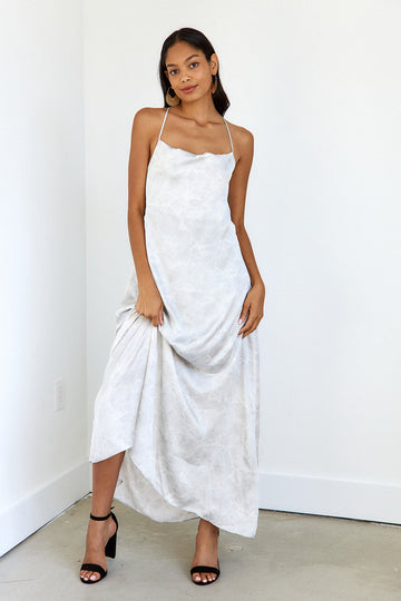 SALE - Berkley Satin Cowl Neck Maxi Dress