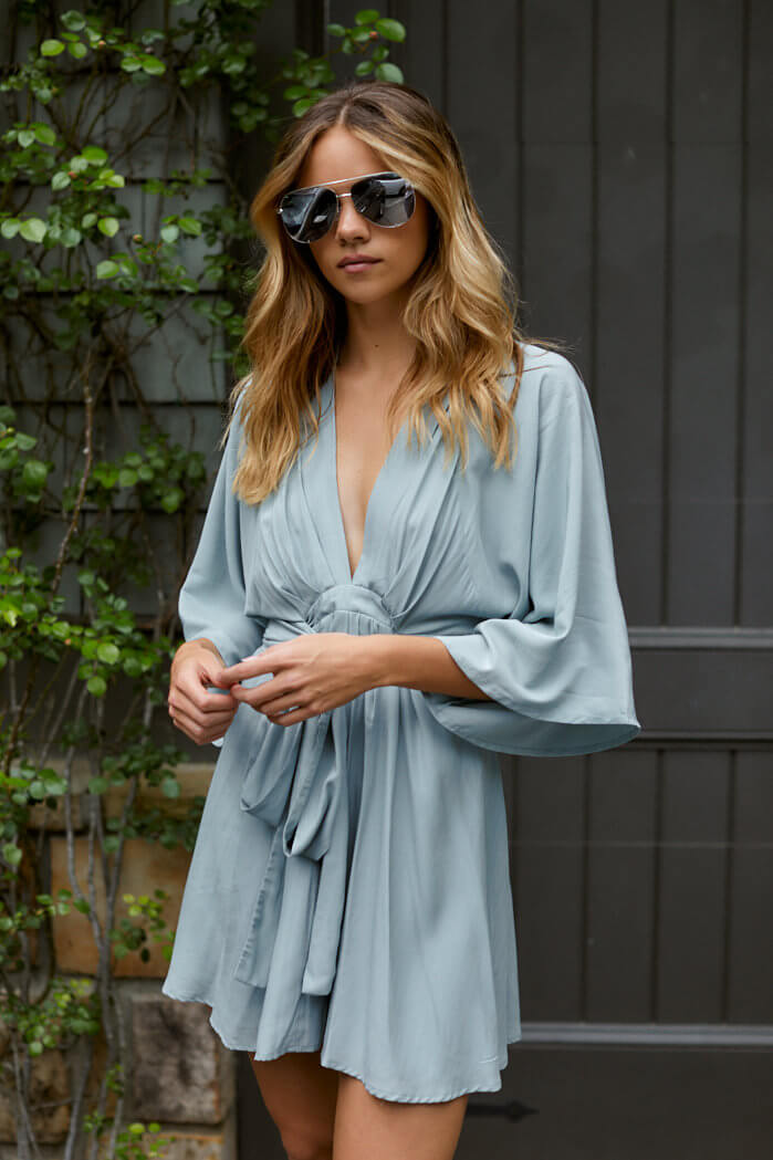 Charlie Kimono Sleeve Mini Dress