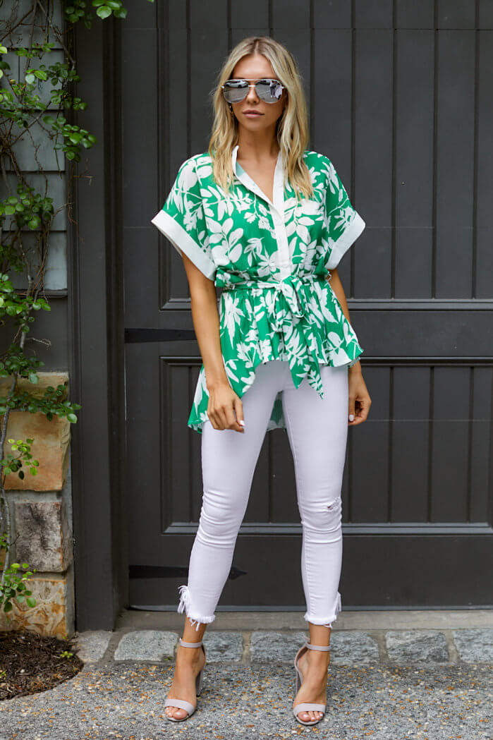 Evelyn Printed Blouse