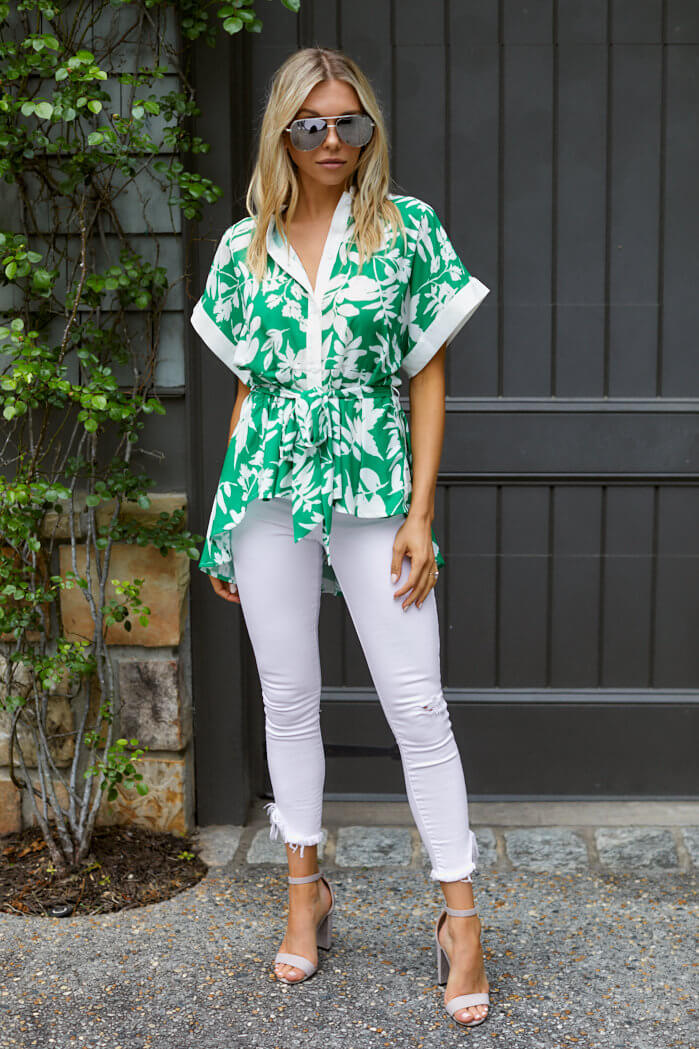 Evelyn Printed Blouse
