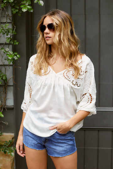 Echo Lace Detail Blouse