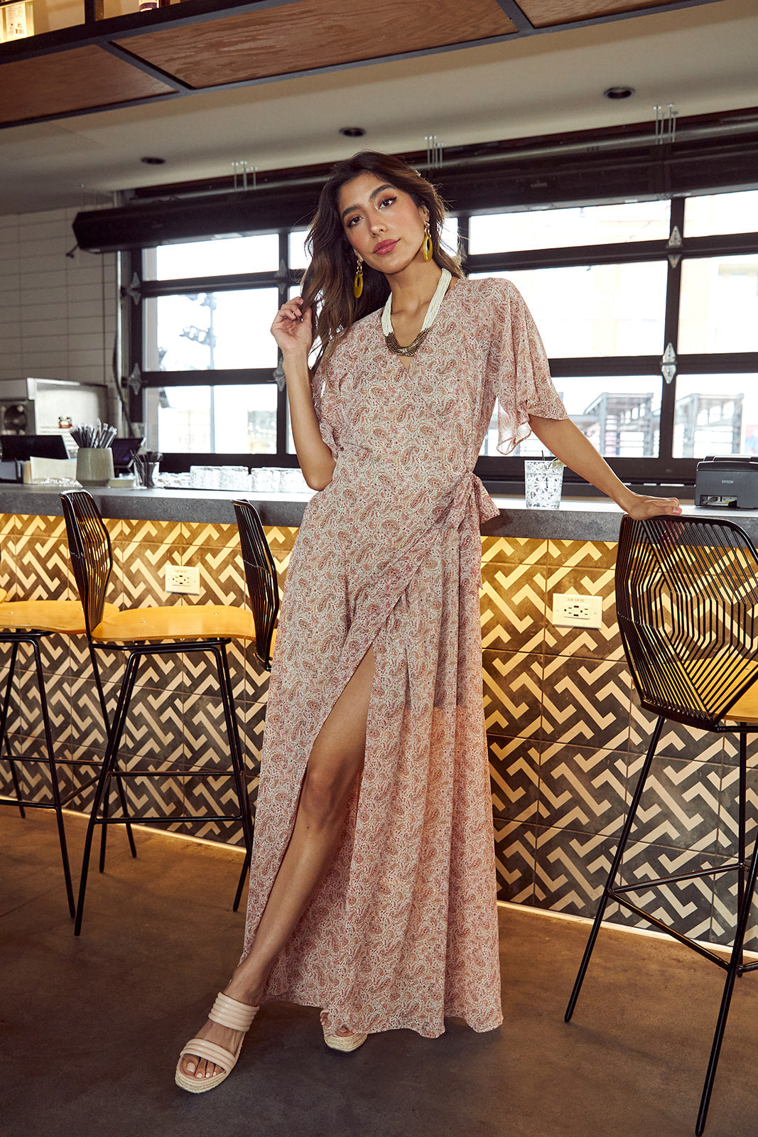 SALE - Colwyn Wrap Maxi Dress