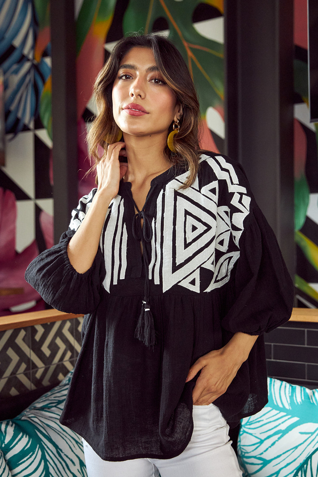 SALE- Ottilie Geometric Top
