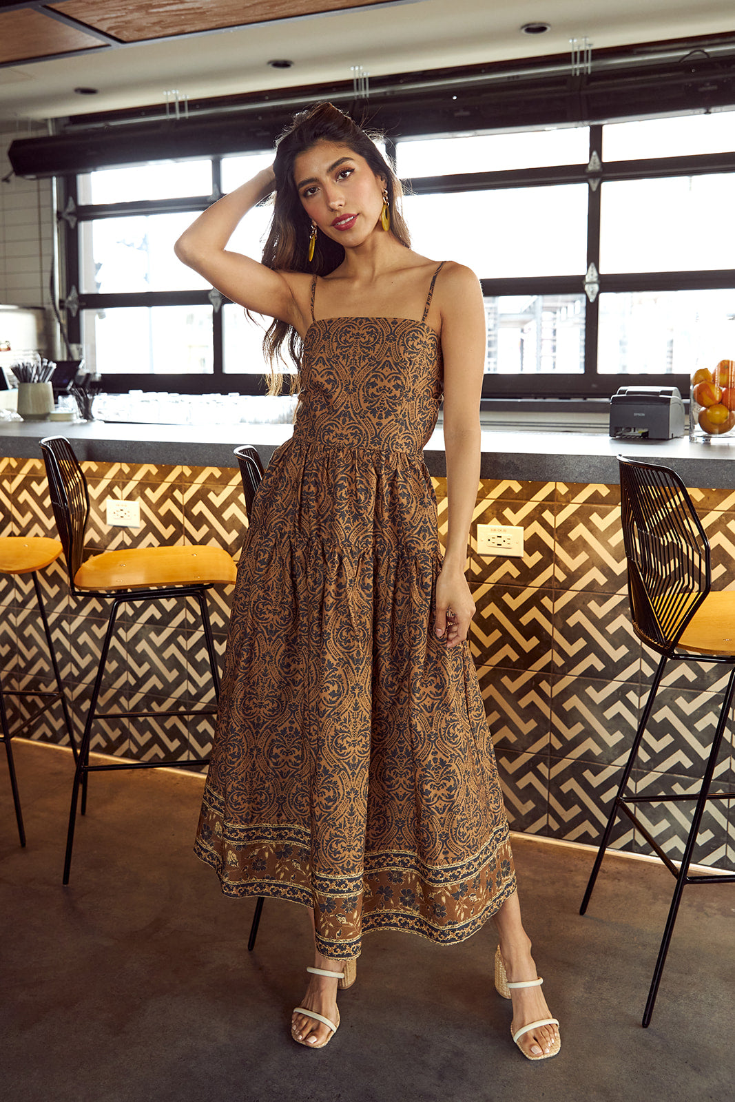 SALE- Amira Printed Maxi Dress