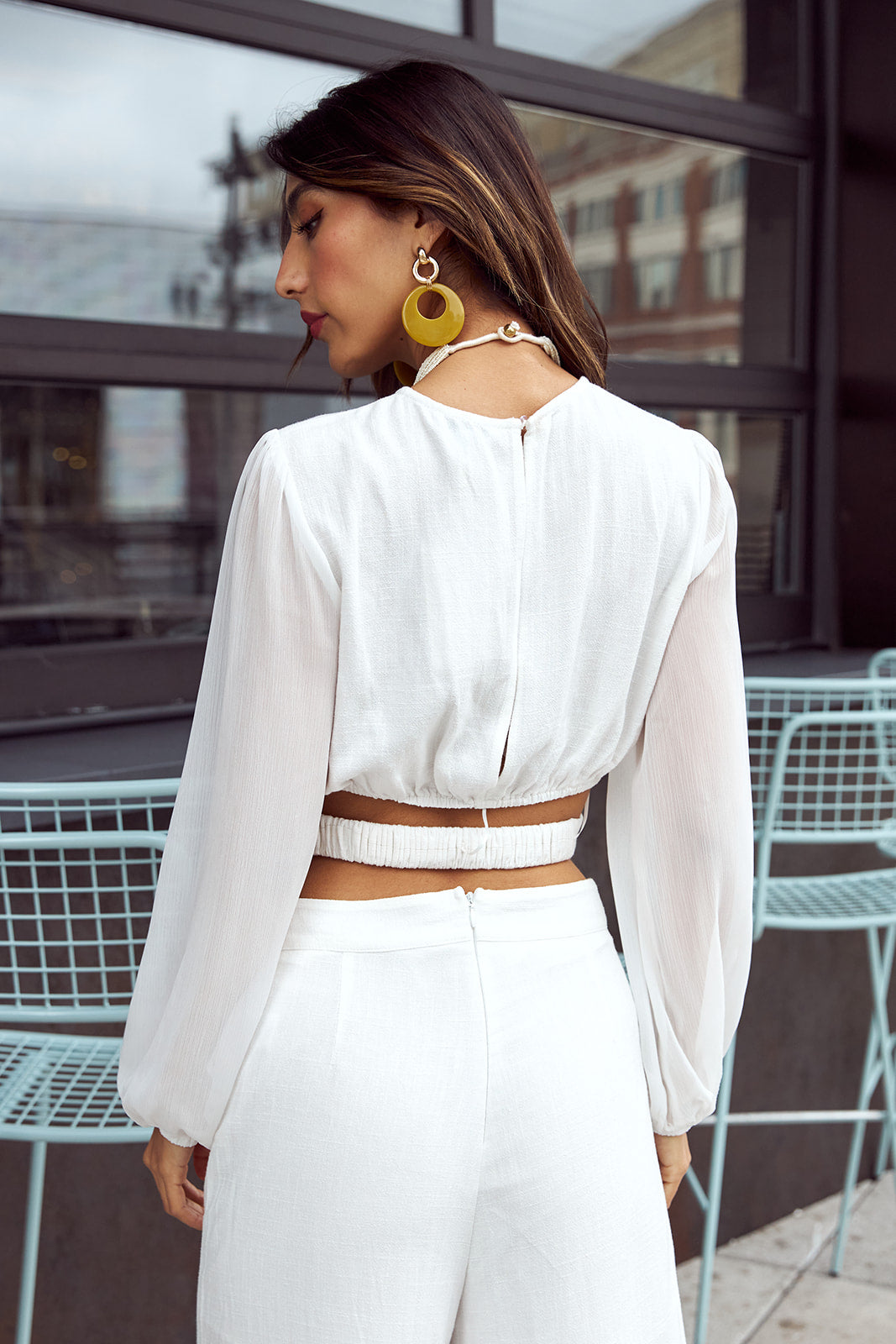 SALE- Mimi Criss Cross Cropped Top