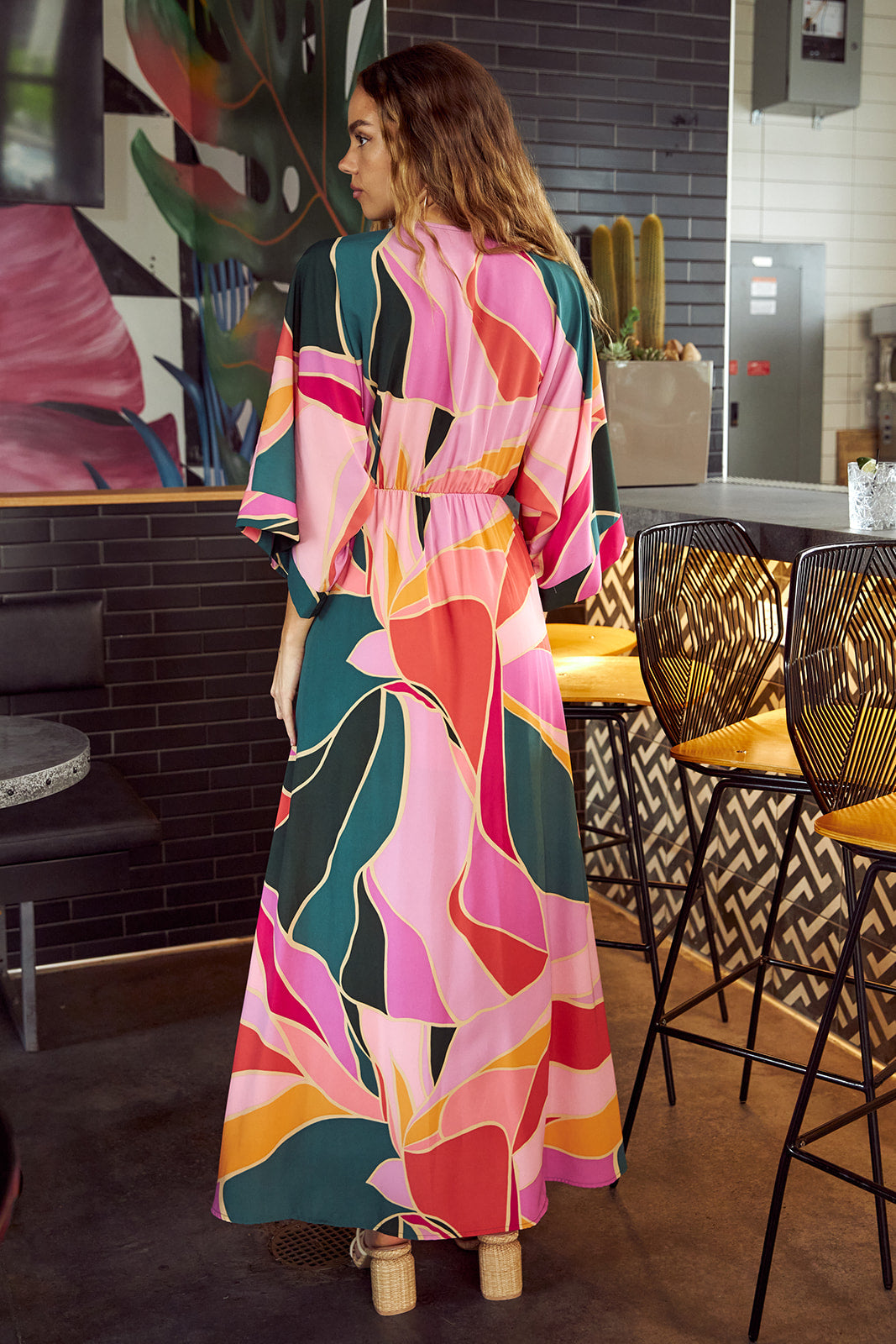 Saint George Kimono Maxi Dress