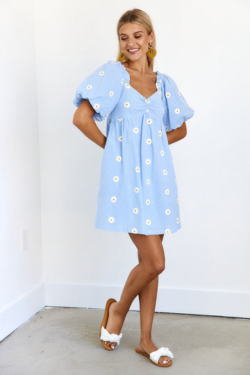 Colleen Daisy Print Mini Dress