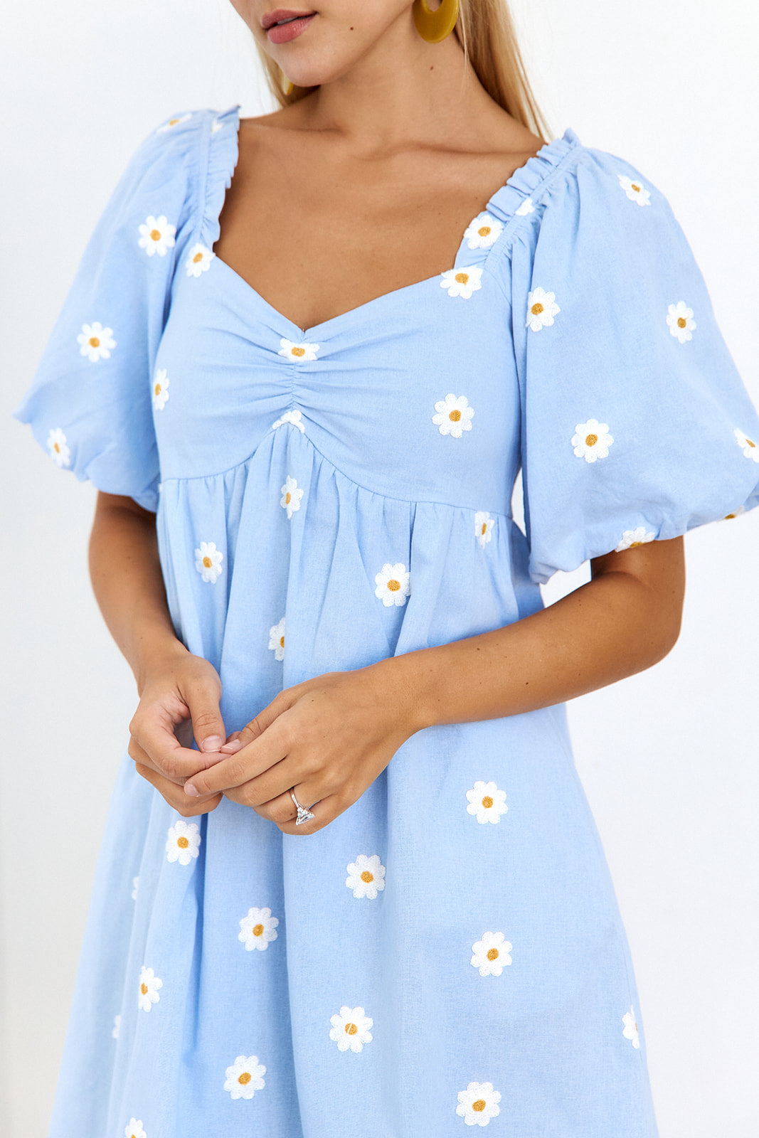 Colleen Daisy Print Mini Dress