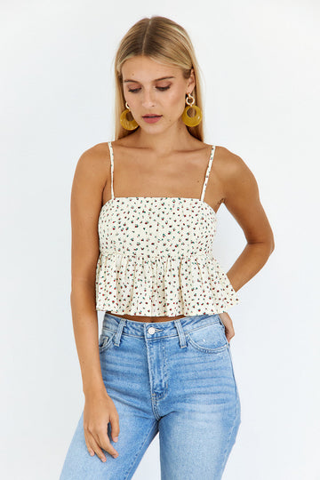 Skye Floral Peplum Top