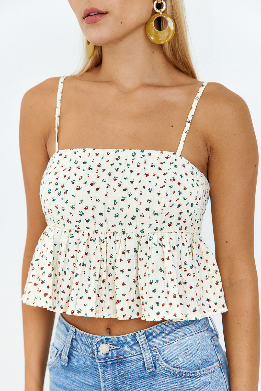 Skye Floral Peplum Top