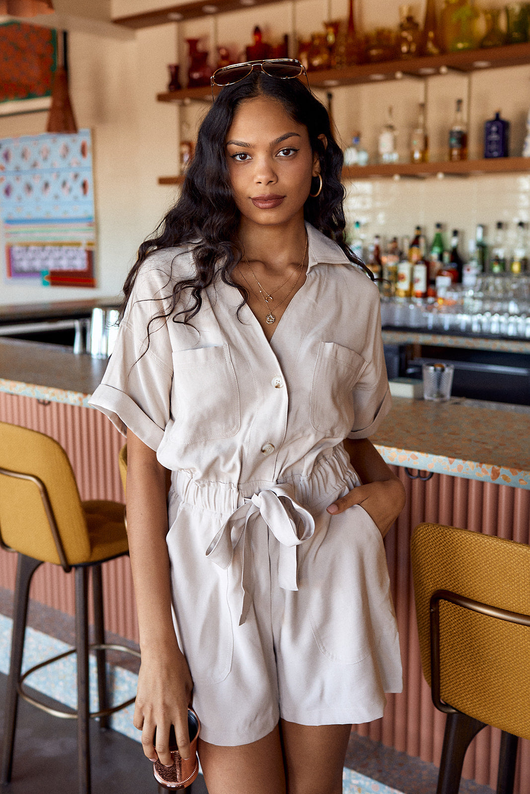 Beckie Utility Romper