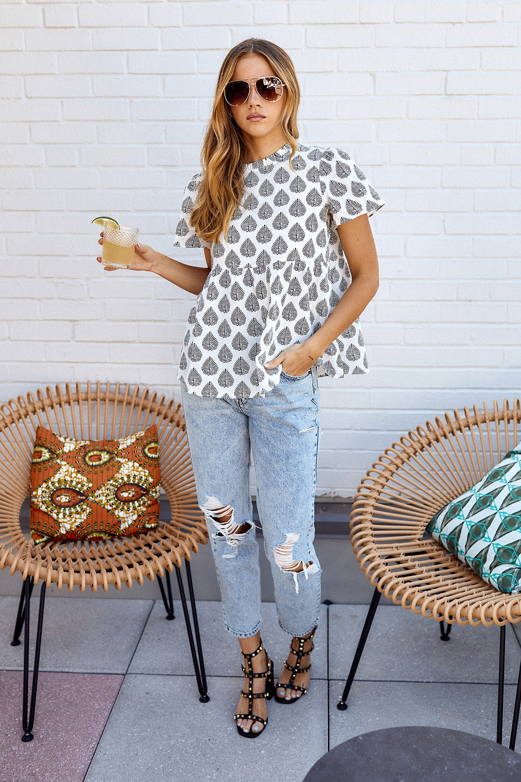Harlow Printed Blouse