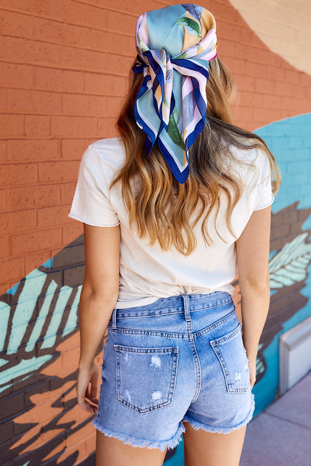 Kaia Distressed Denim Shorts