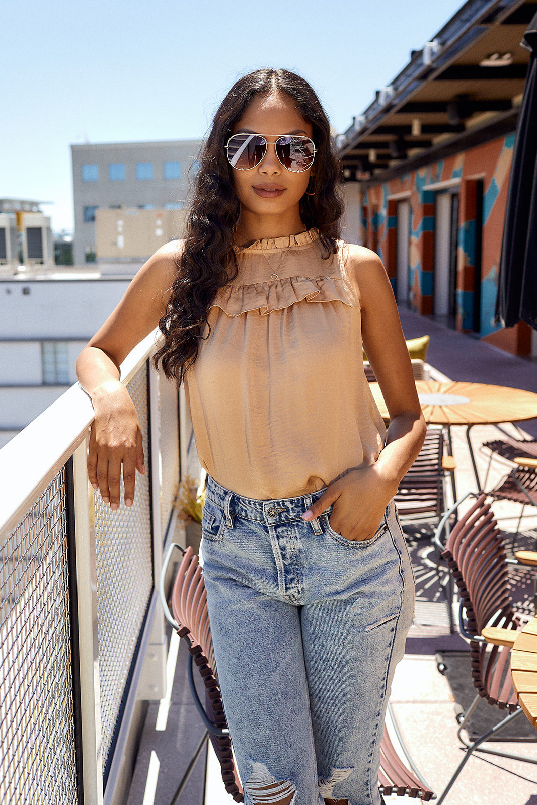 Cambrie Sleeveless Blouse