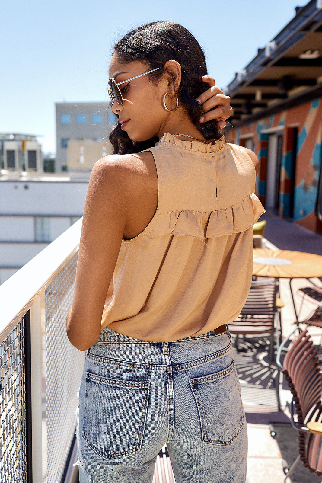 Cambrie Sleeveless Blouse