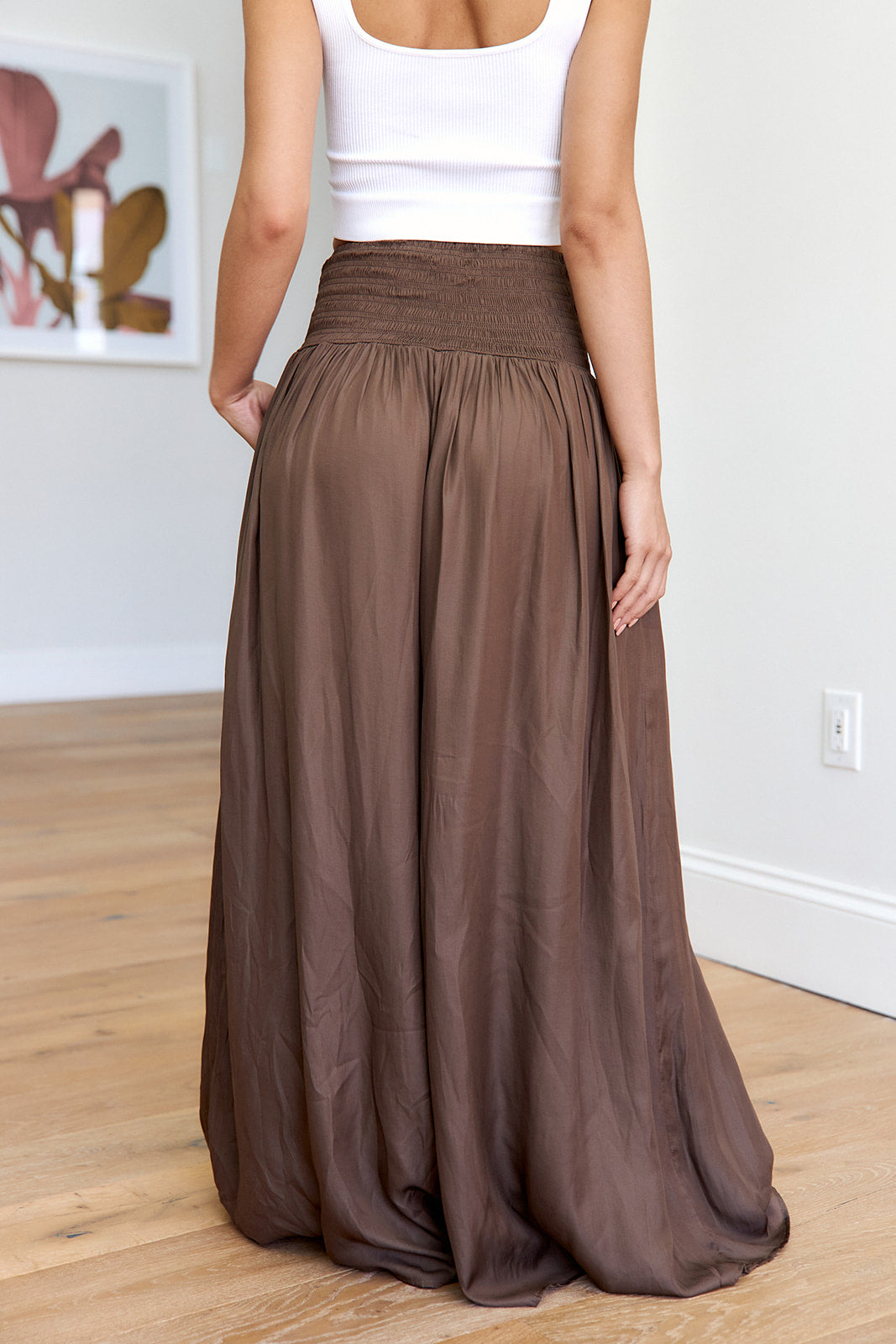 SALE- Finn Smocked Wide Leg Pant