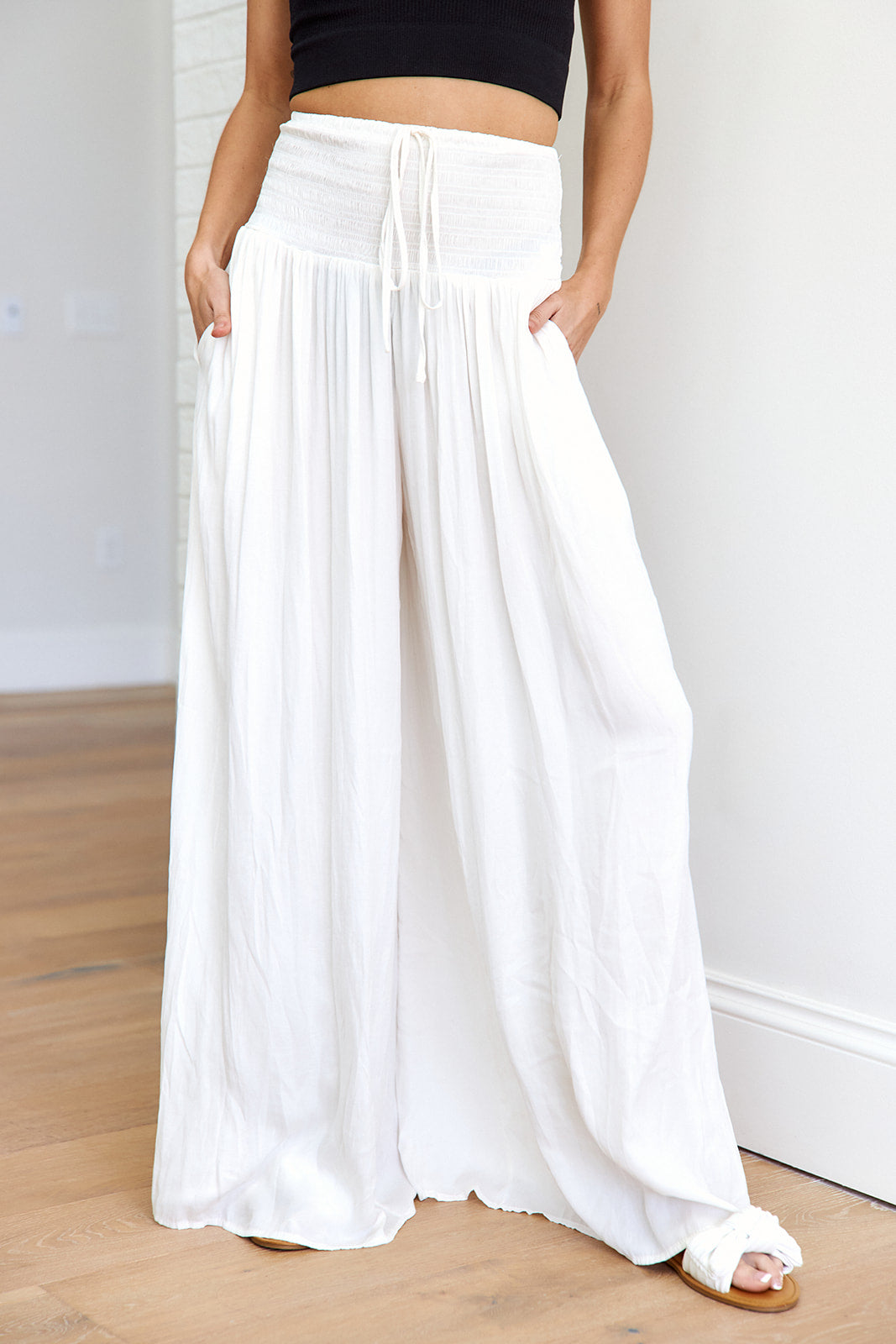 SALE- Finn Smocked Wide Leg Pant