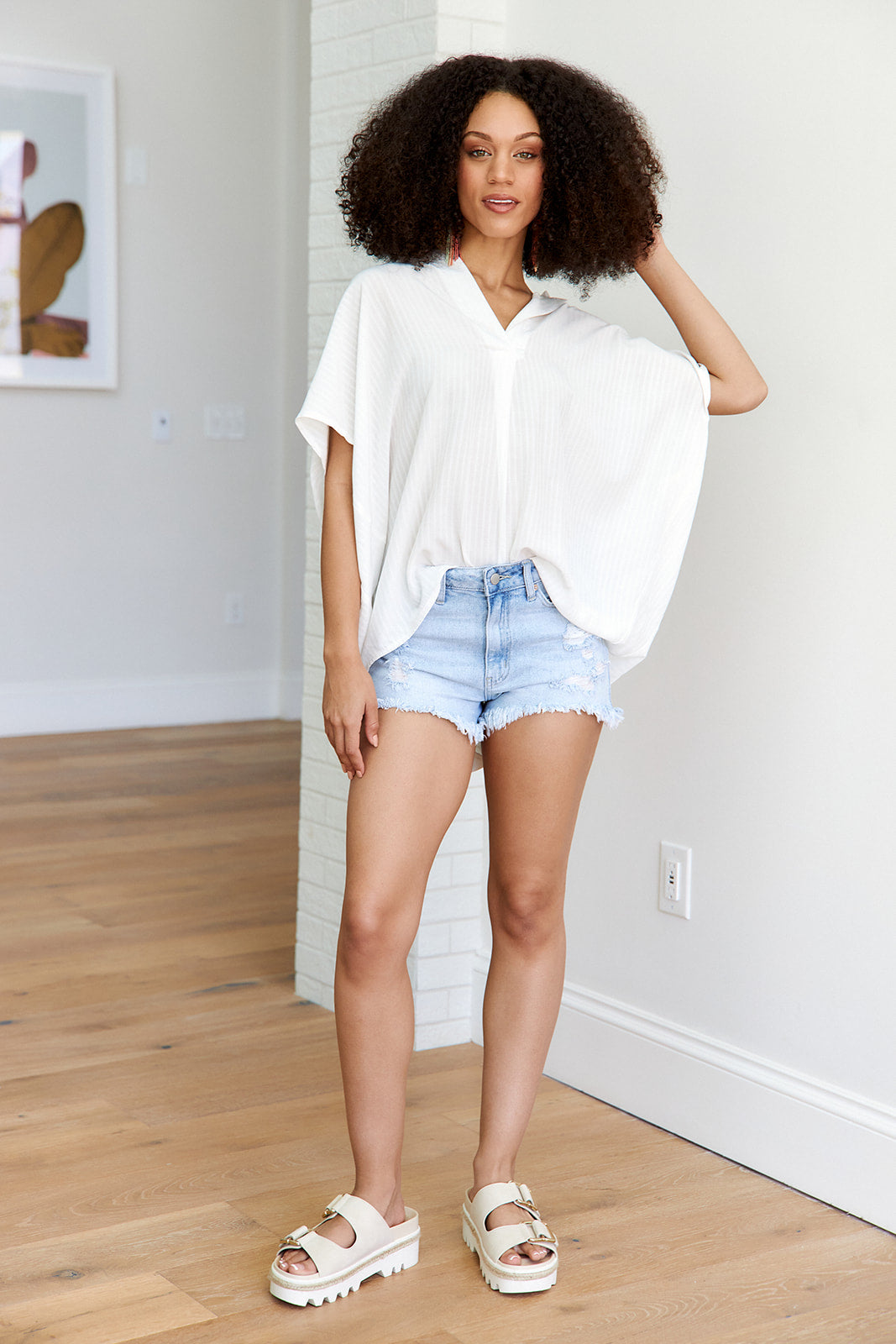 SALE- Zoe V Neck Blouse