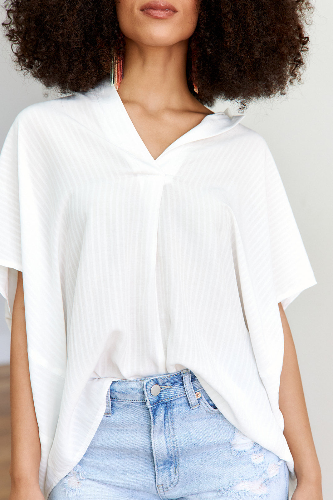 SALE- Zoe V Neck Blouse