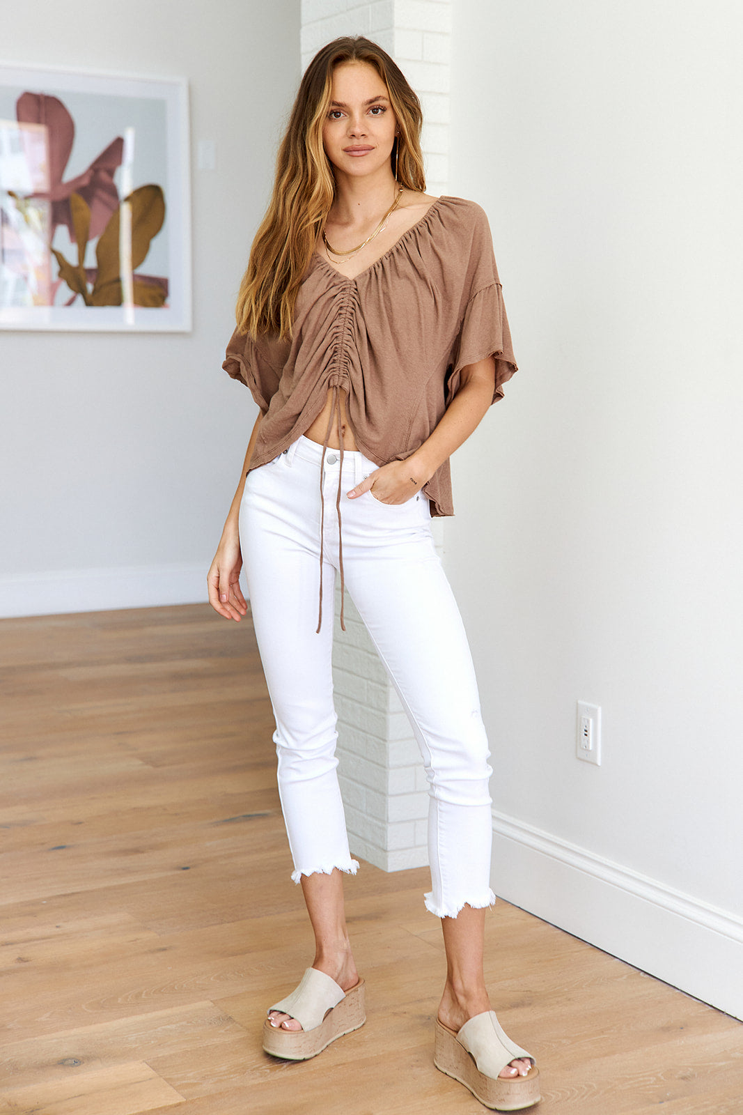 SALE- Raina Ruched Top