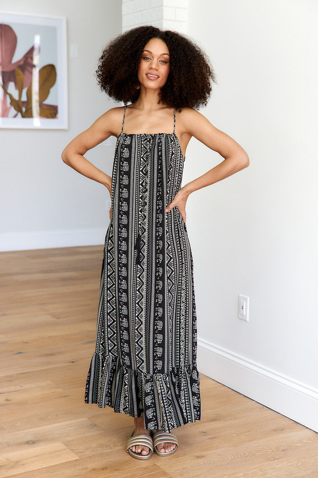 SALE- Iona Printed Maxi Dress