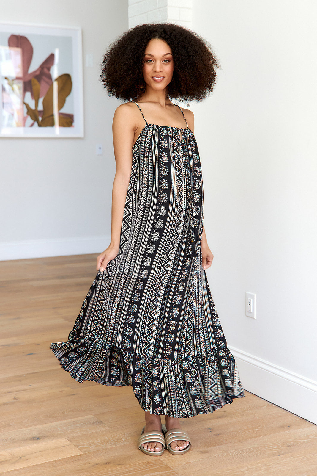 SALE- Iona Printed Maxi Dress