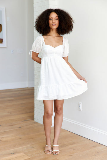 June Puff Sleeve Mini Dress