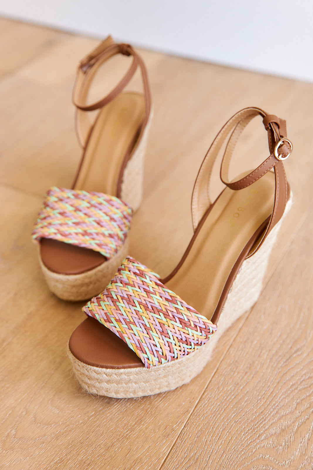 SALE- Choice Woven Raffia Heel Wedge