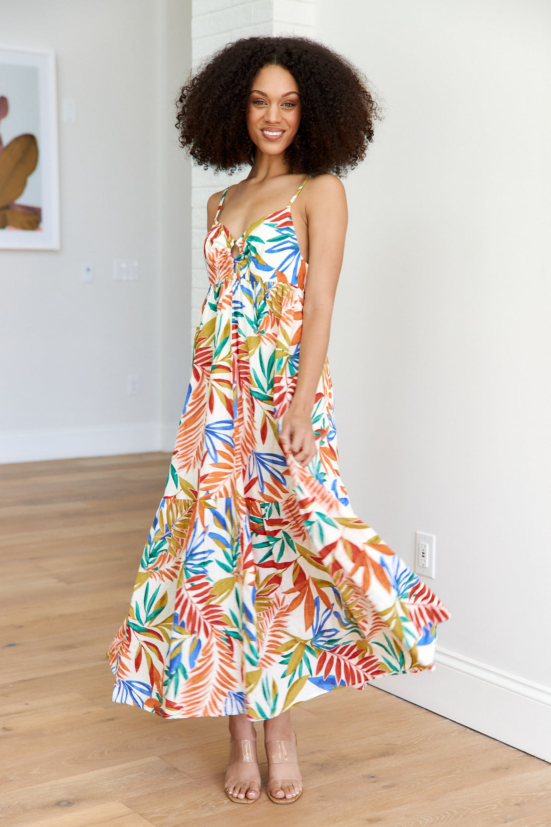 SALE- Louisa Floral Midi Dress
