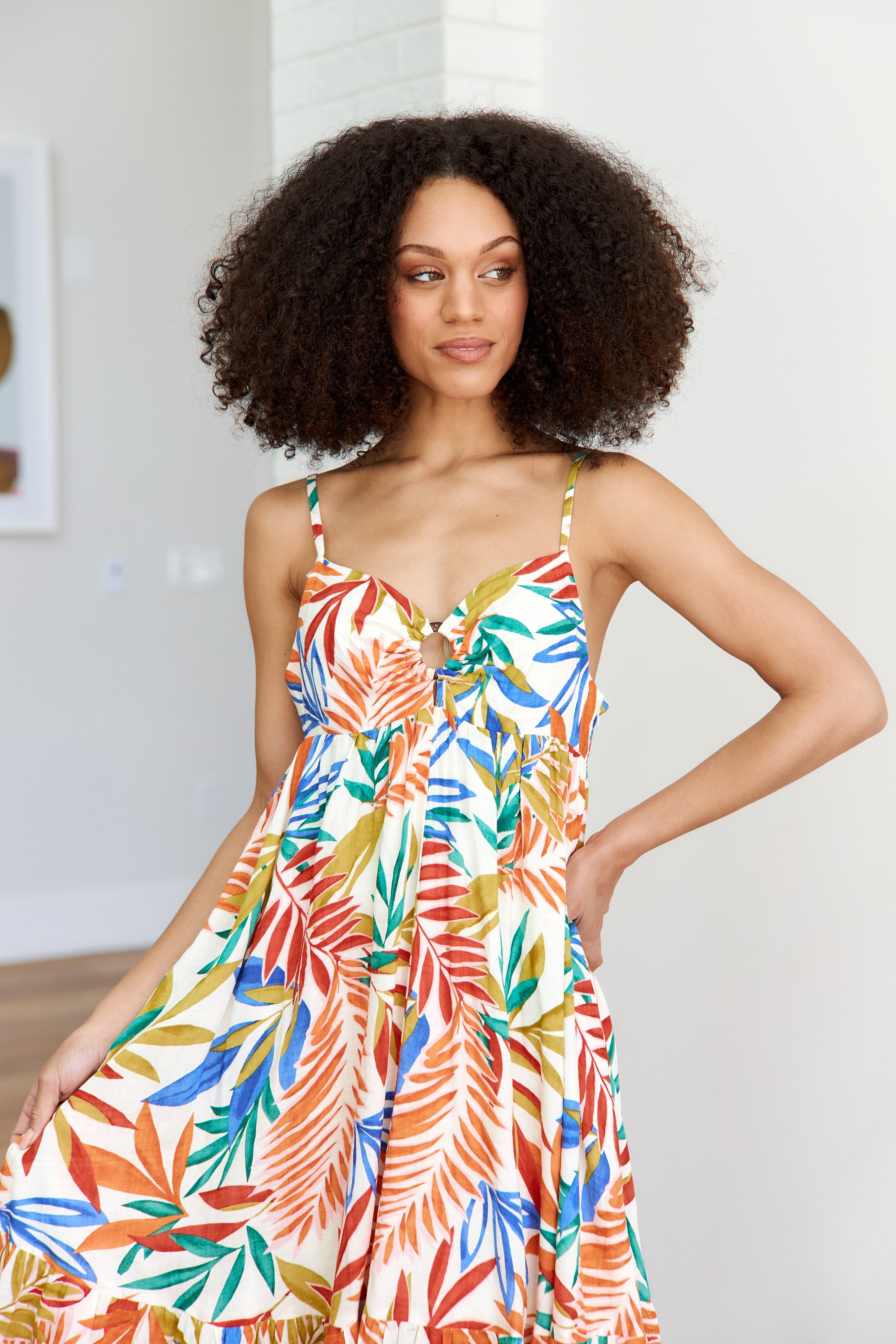 SALE- Louisa Floral Midi Dress