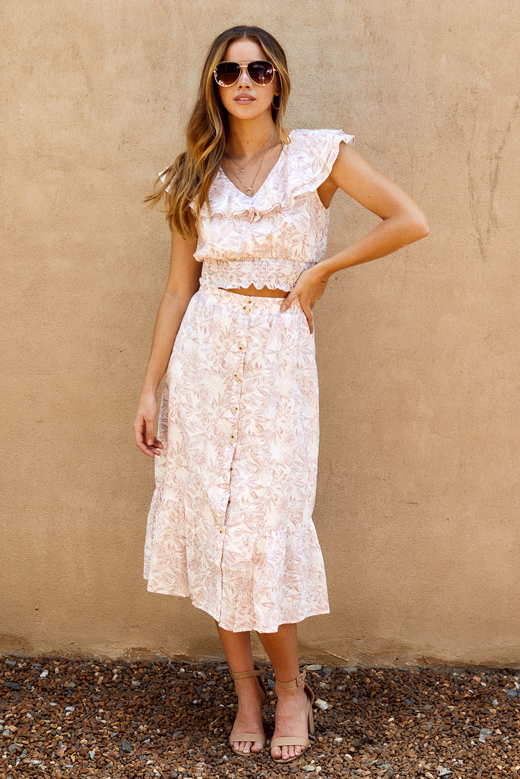 Fiji Floral Midi Skirt