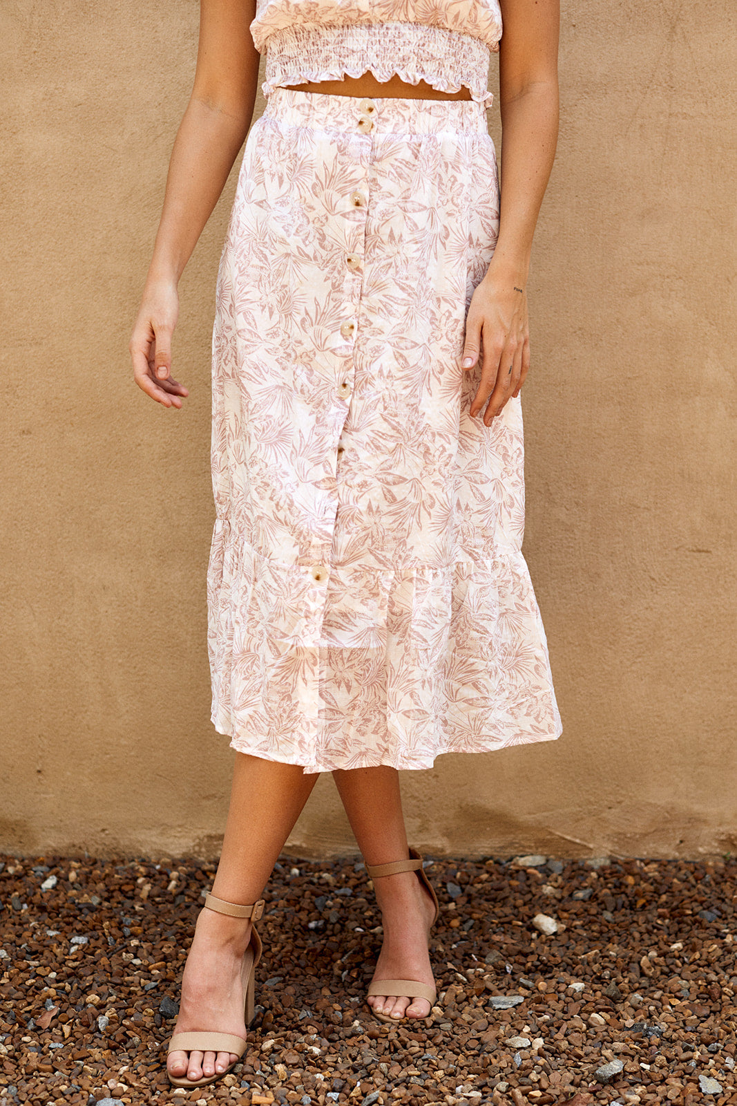 Fiji Floral Midi Skirt
