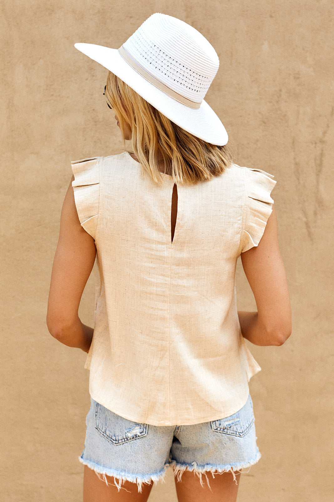 Jezzie Ruffled Short Sleeve Top