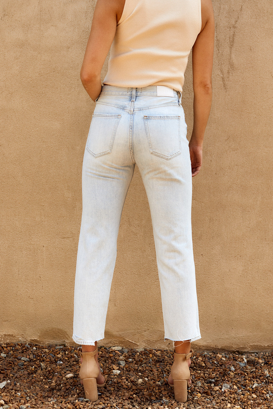 Pistola Charlie Distressed Straight Leg Jean