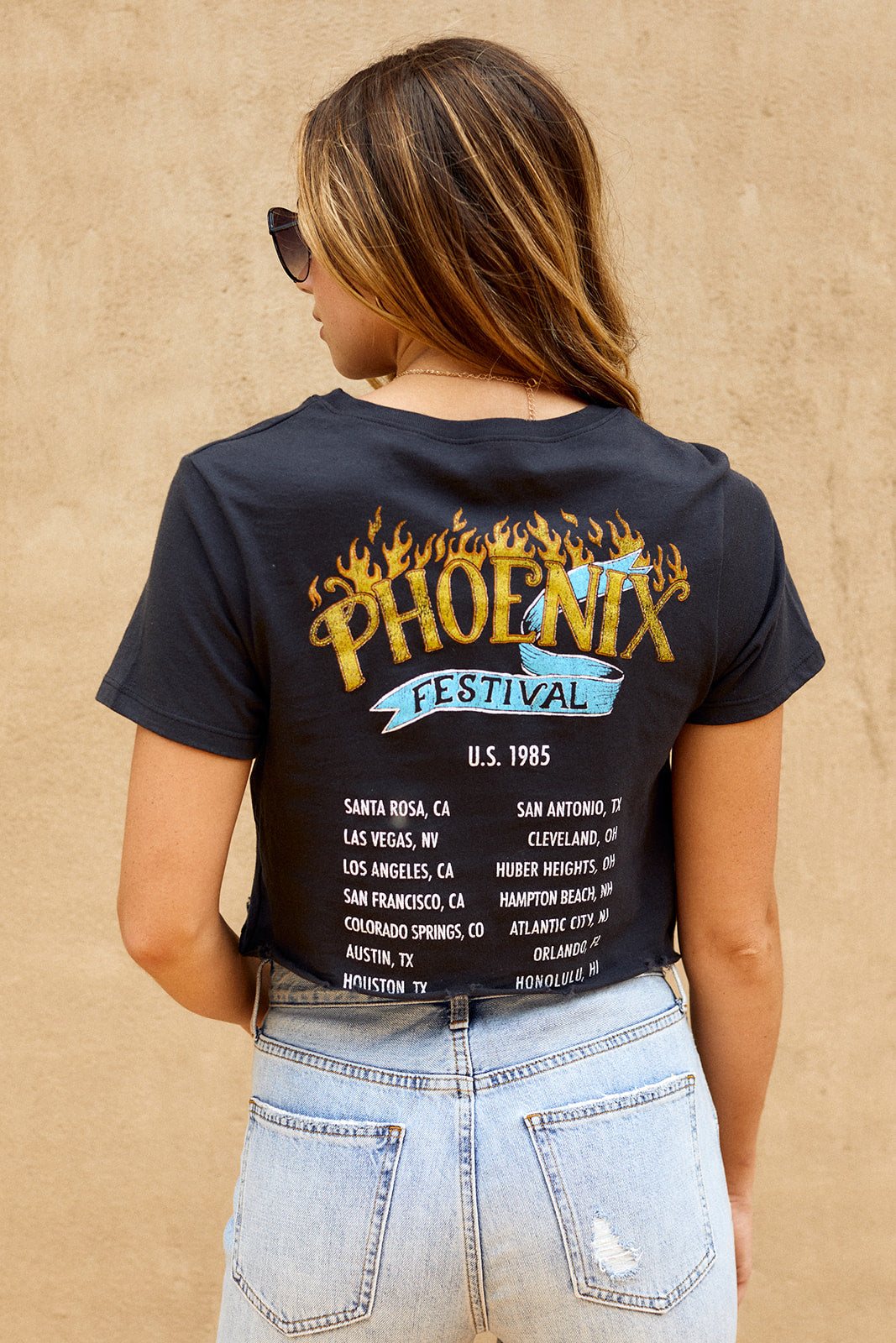 Phoenix Tour Cropped Graphic Tee