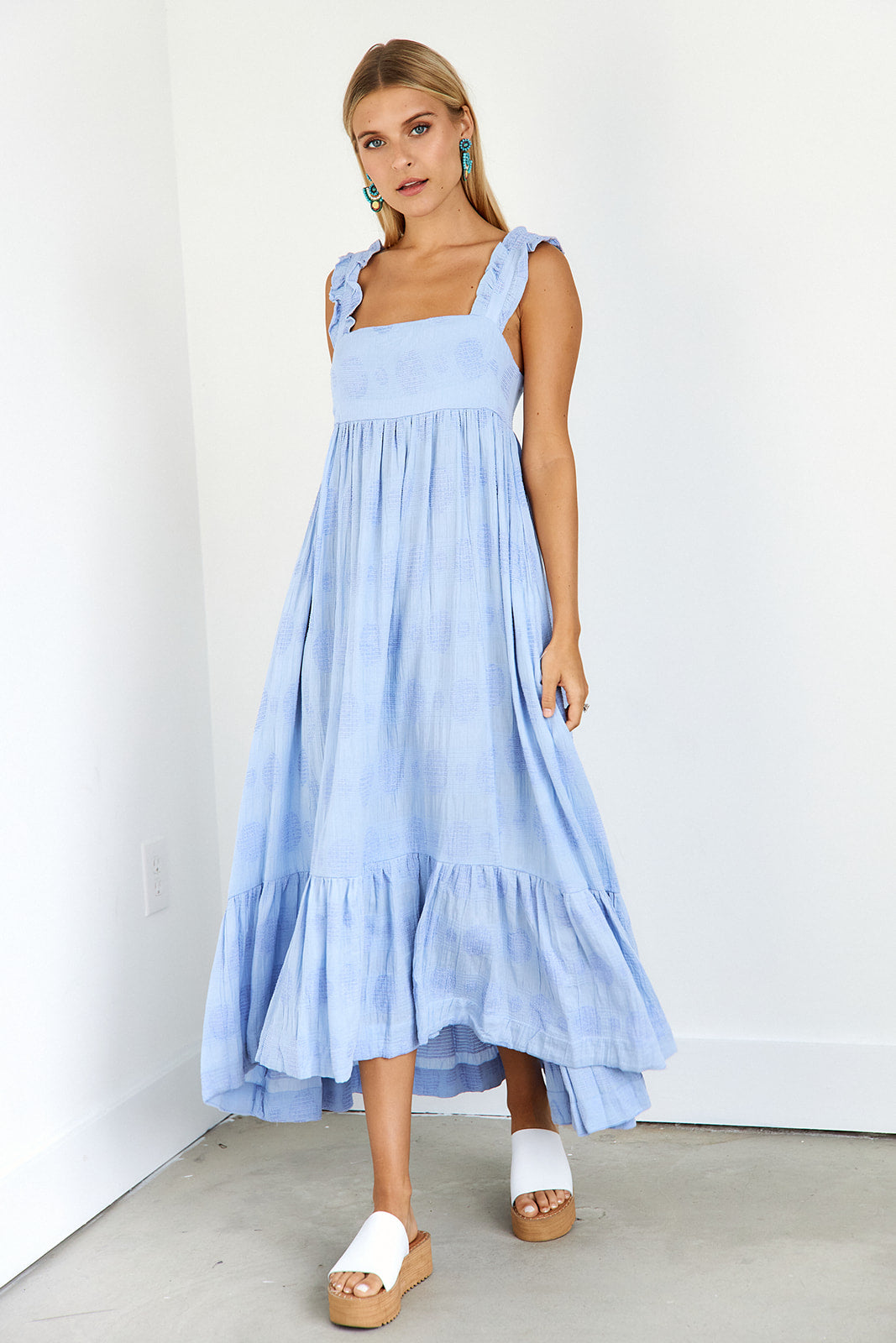 Linett Polka Dot Midi Dress