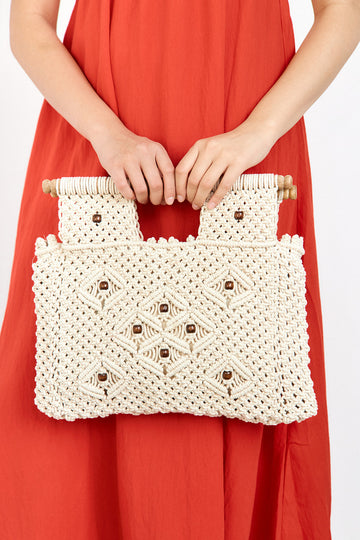 SALE- Astoria Macrame Cotton Bag