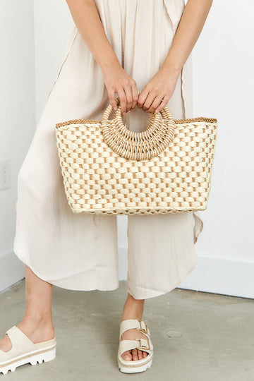Paige Raffia Handbag