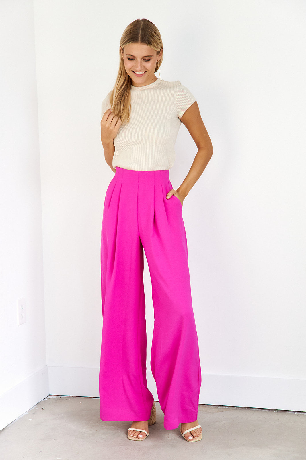 SALE - Vera High Waisted Wide Leg Pant