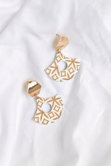 Minnsey Patterned Geometric Earrings