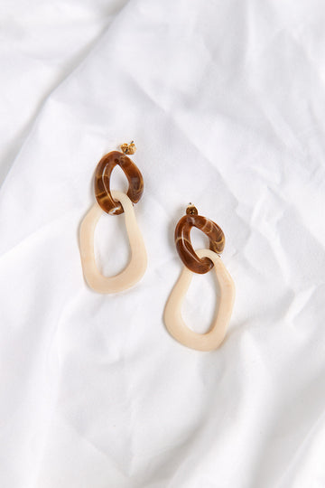 Rue Oval Linked Earrings