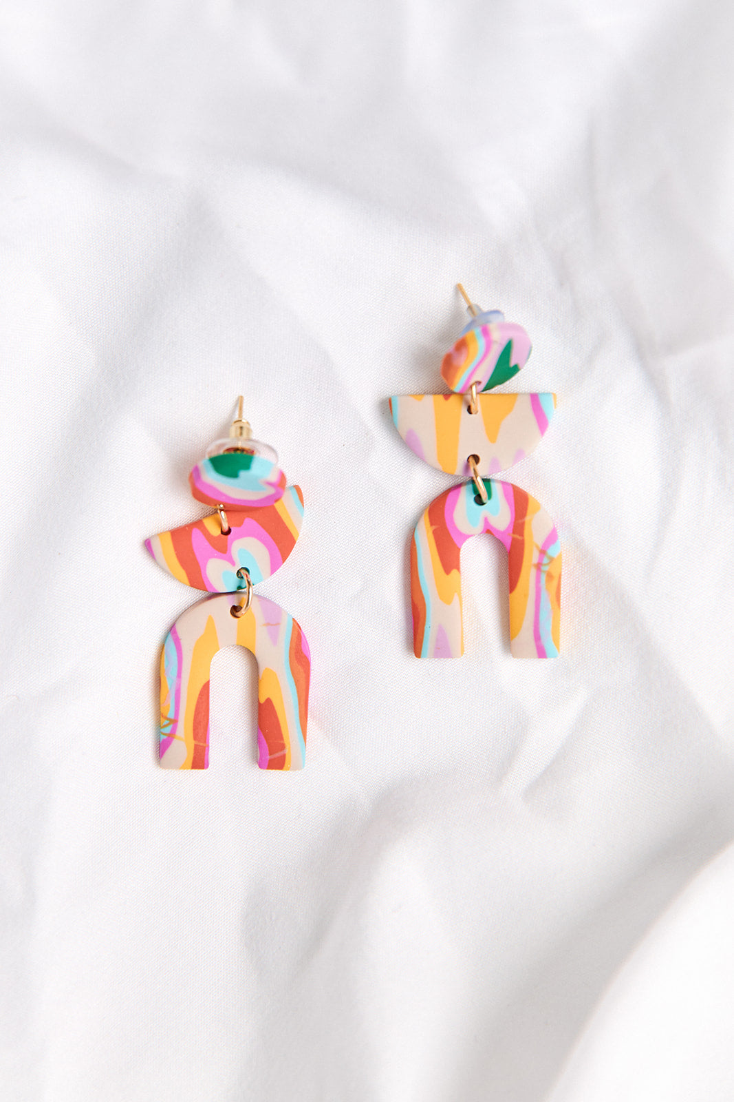 Sullivan Clay Arch Earrings