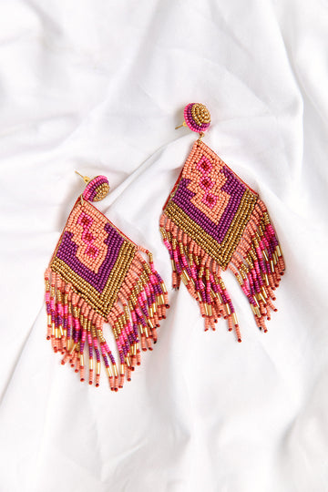 Ramsey Beaded Tassel Earrings
