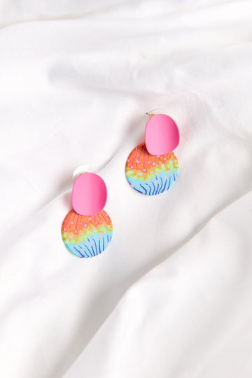 Reagan Disk Earrings