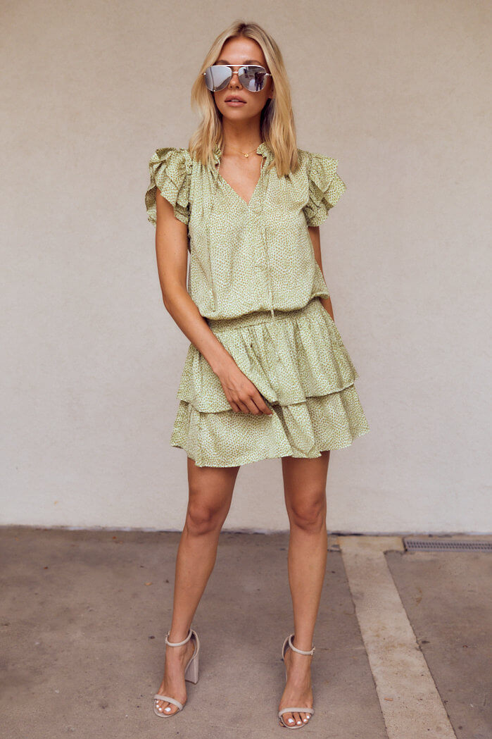 Rhodes Smocked Waist Mini Dress