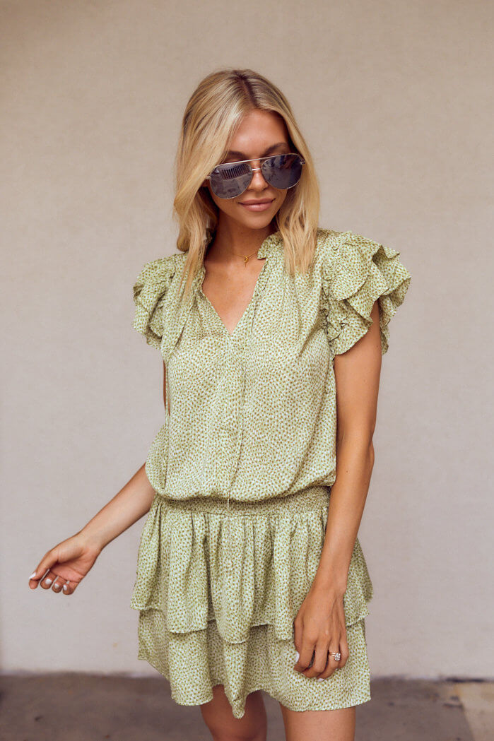 Rhodes Smocked Waist Mini Dress