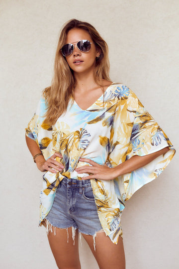 Lucy Palm Print Tunic