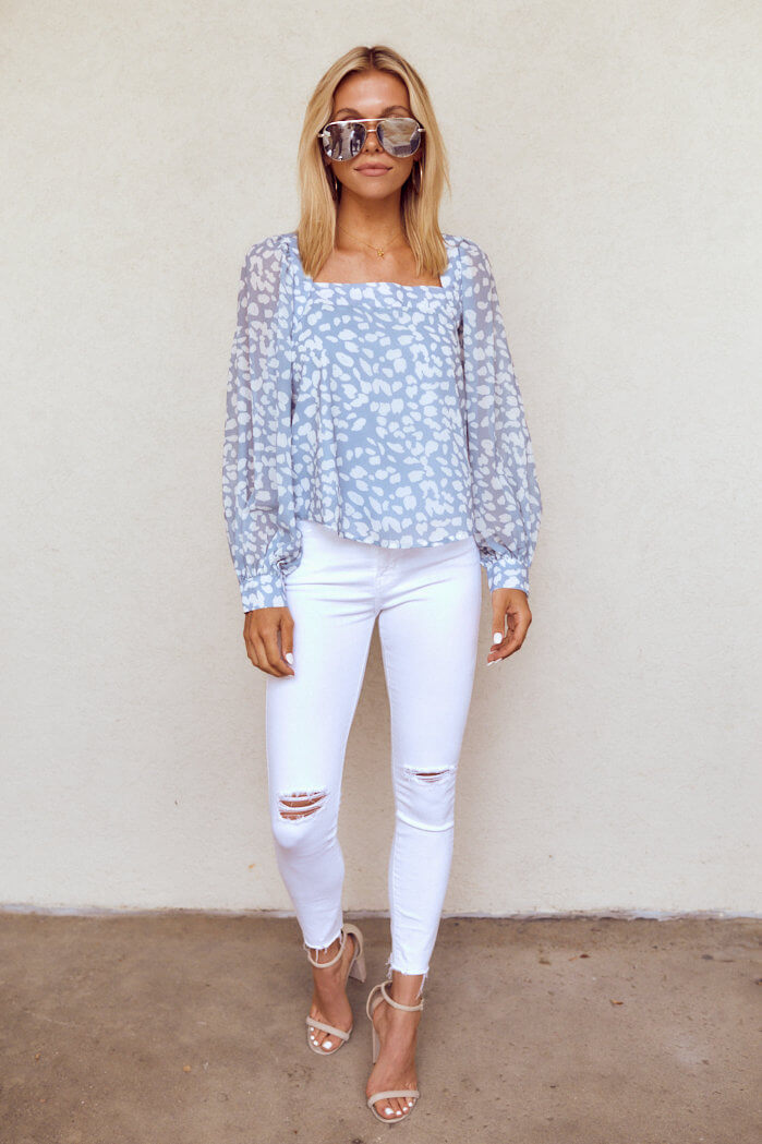 Palmer Ballon Sleeve Top