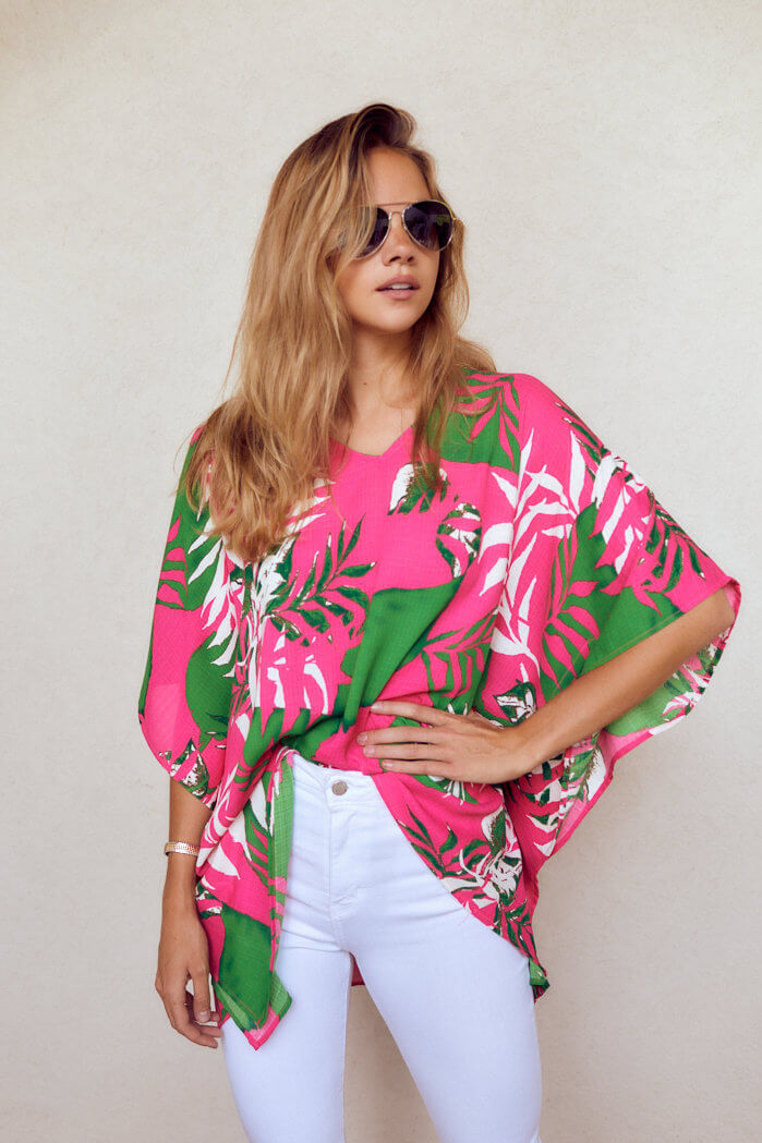 Lucy Palm Print Tunic